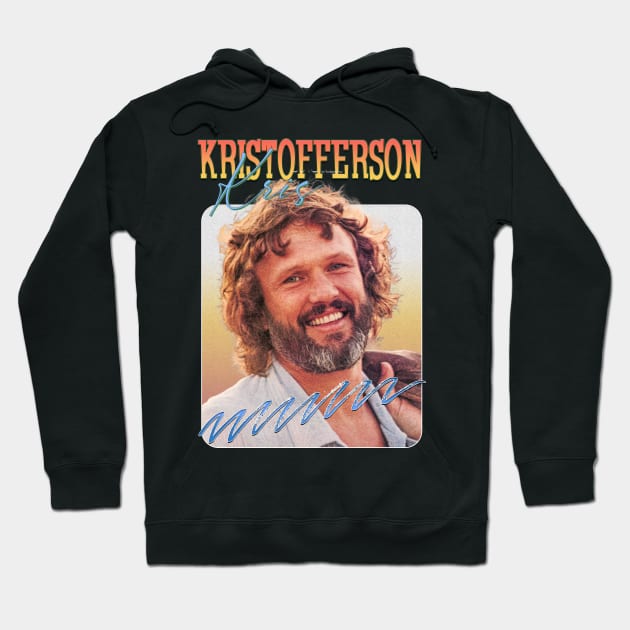 Vintage Aesthetic Kris Kristofferson 1980s Hoodie by Next And Stop